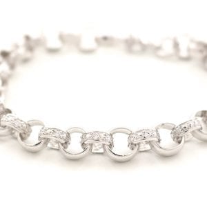 Ladies Silver Double Horse Belcher Bracelet - Smiths Jewellers