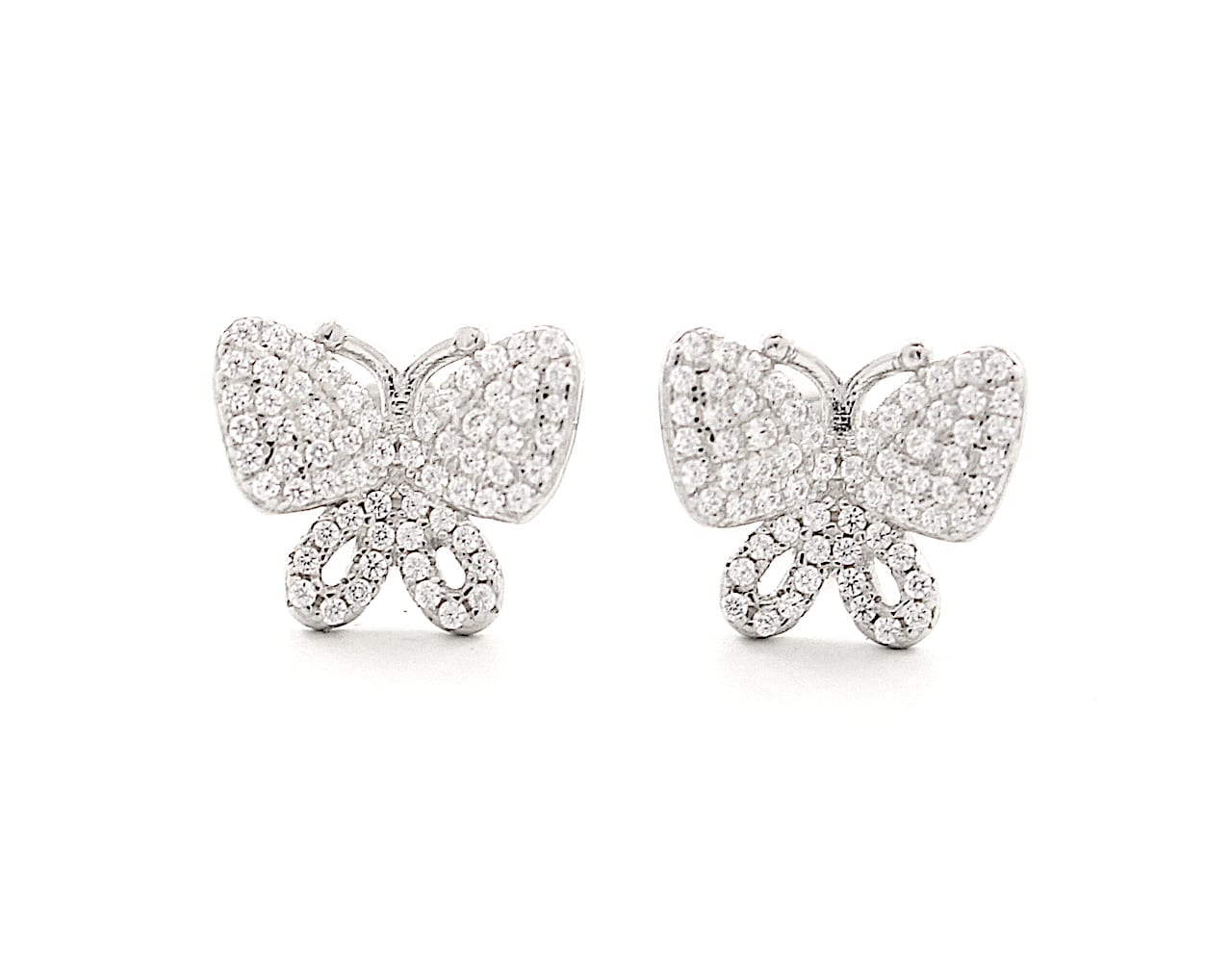 Silver Butterfly Stud Earrings - Smiths Jewellers