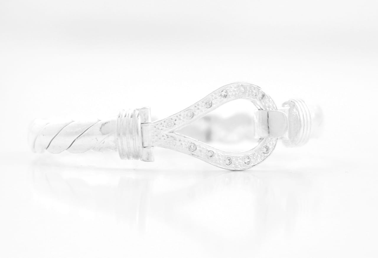Silver Children's Hook Bangle - Smiths Jewellers