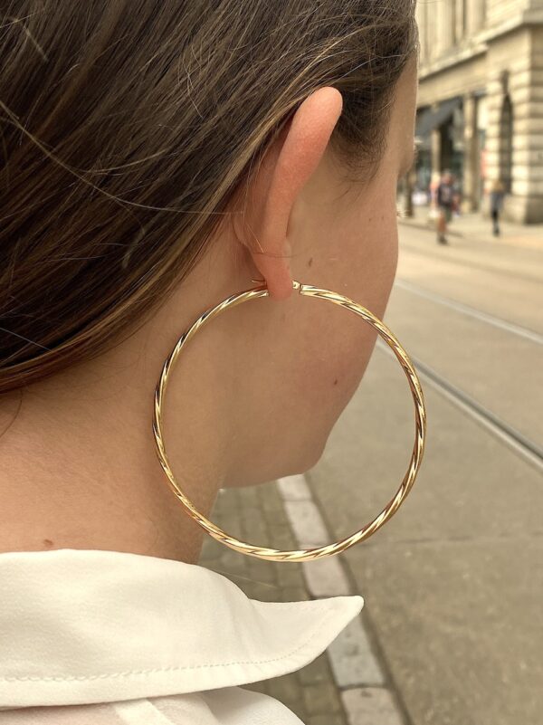 Buy Revere 9ct Gold Creole Hoop Earrings | Womens earrings | Argos