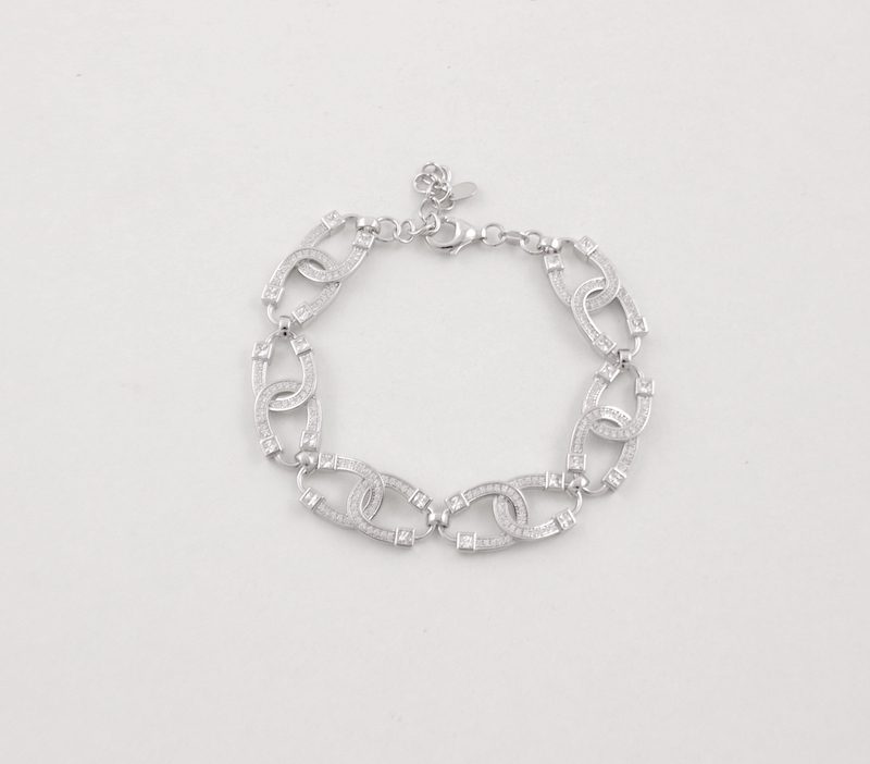 Ladies Silver Double Horse Belcher Bracelet - Smiths Jewellers