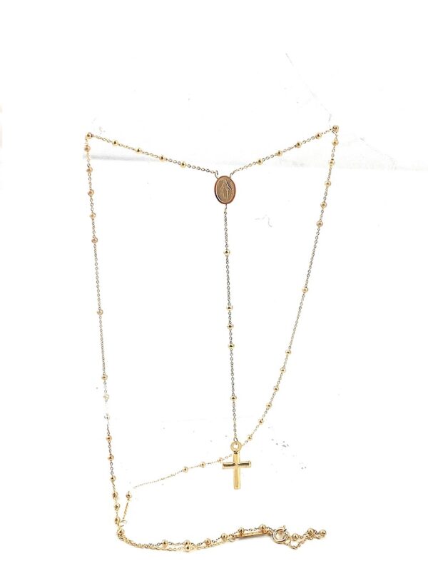 Amazon.com: 24k Gold Catholic Rosary necklace Pearl beads with Authentic  Cultured Freshwater Biwa Pearls. Elegante Rosario Catolico de oro de 24k y  perlas genuinas de agua dulce. Womens cross necklace 19 inch :