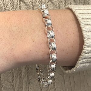 Solid Silver Belcher Bracelet
